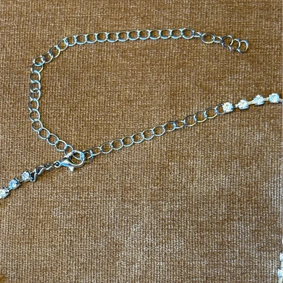 Rhinestone Necktie Necklace - Picture 5 of 5